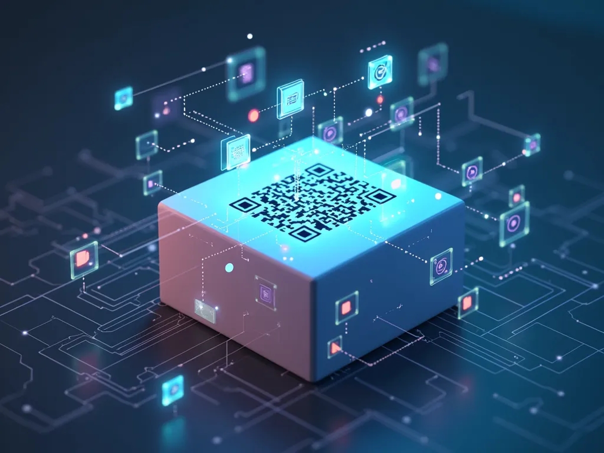 GS1 Digital Link on the right connecting to a dynamic digital experience